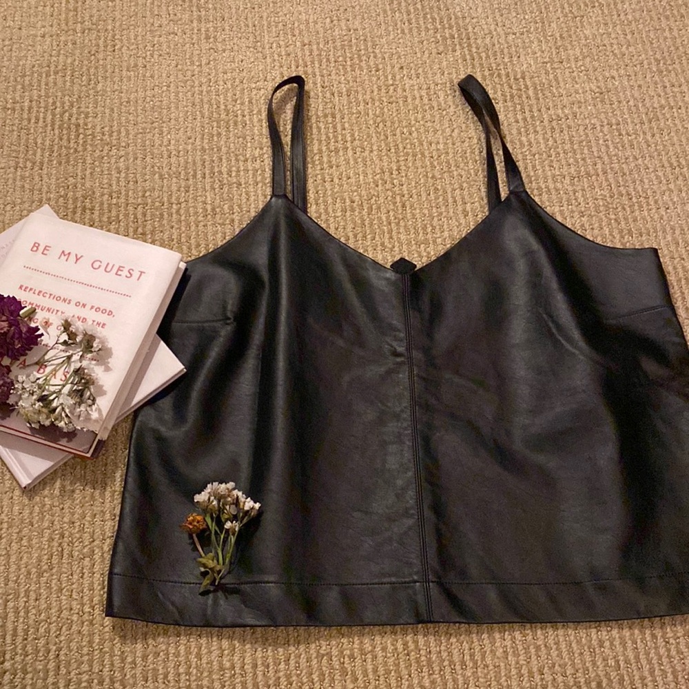 Leather top! New
